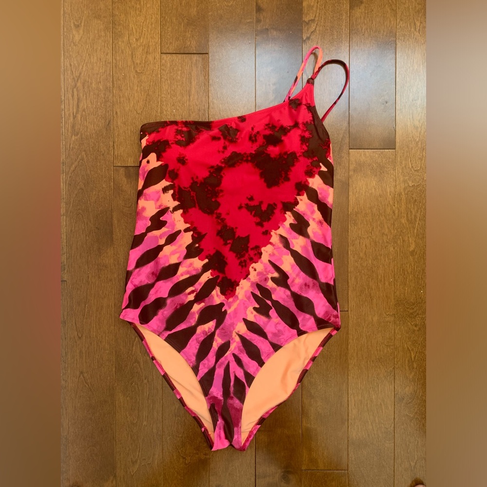Aerie Tie Dye Full Coverage One Piece Bathing Suit Size Medium